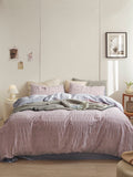Blush Cloud Cotton Seersucker Duvet Cover original reference image 1