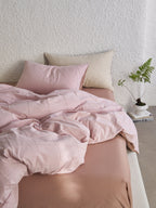 Blush Haven Cotton Jacquard Duvet Cover original reference image 5