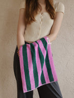 Cabana Stripe Cotton Bath Towel original reference image 9