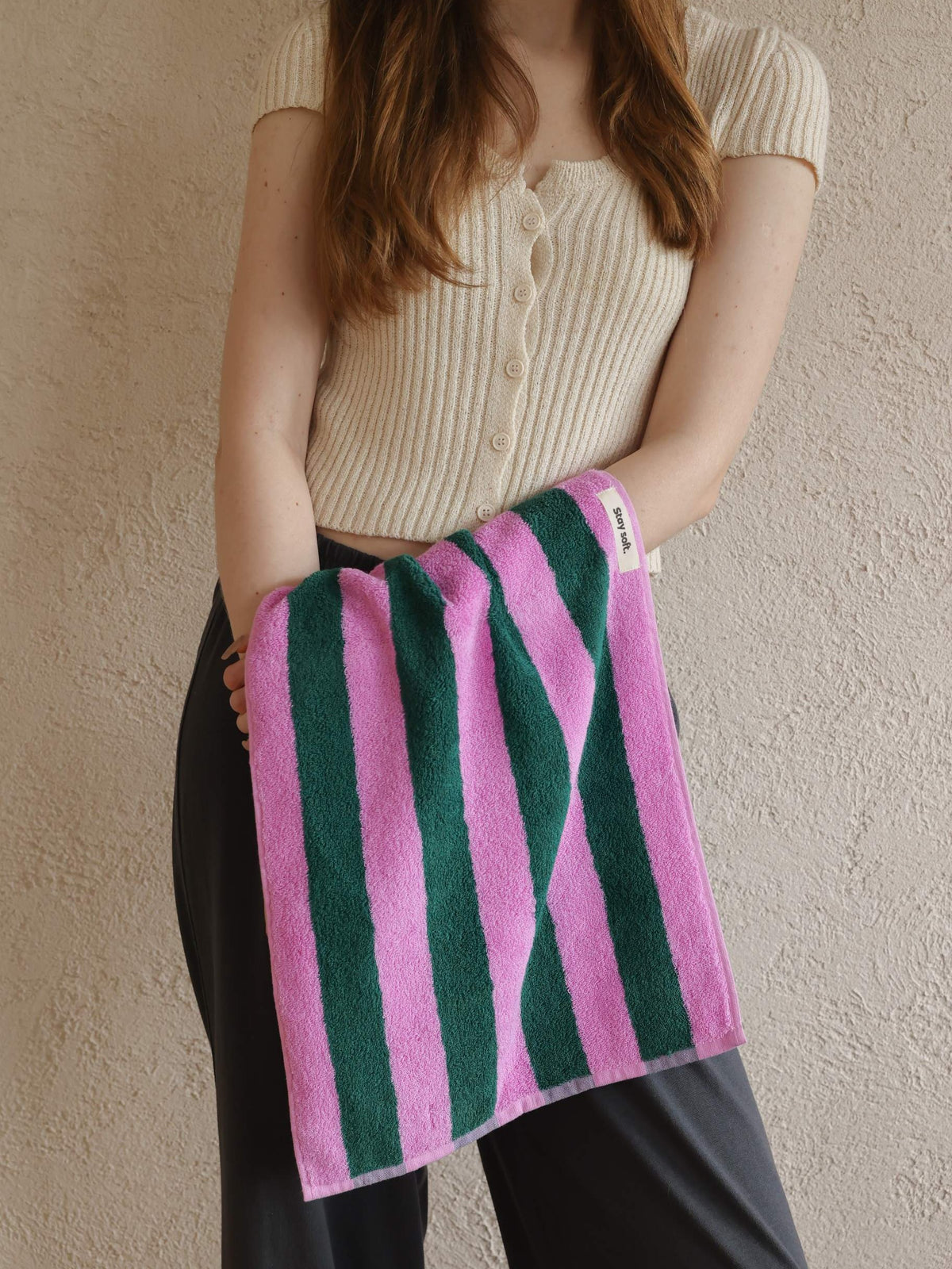 Cabana Stripe Cotton Bath Towel original reference image 9