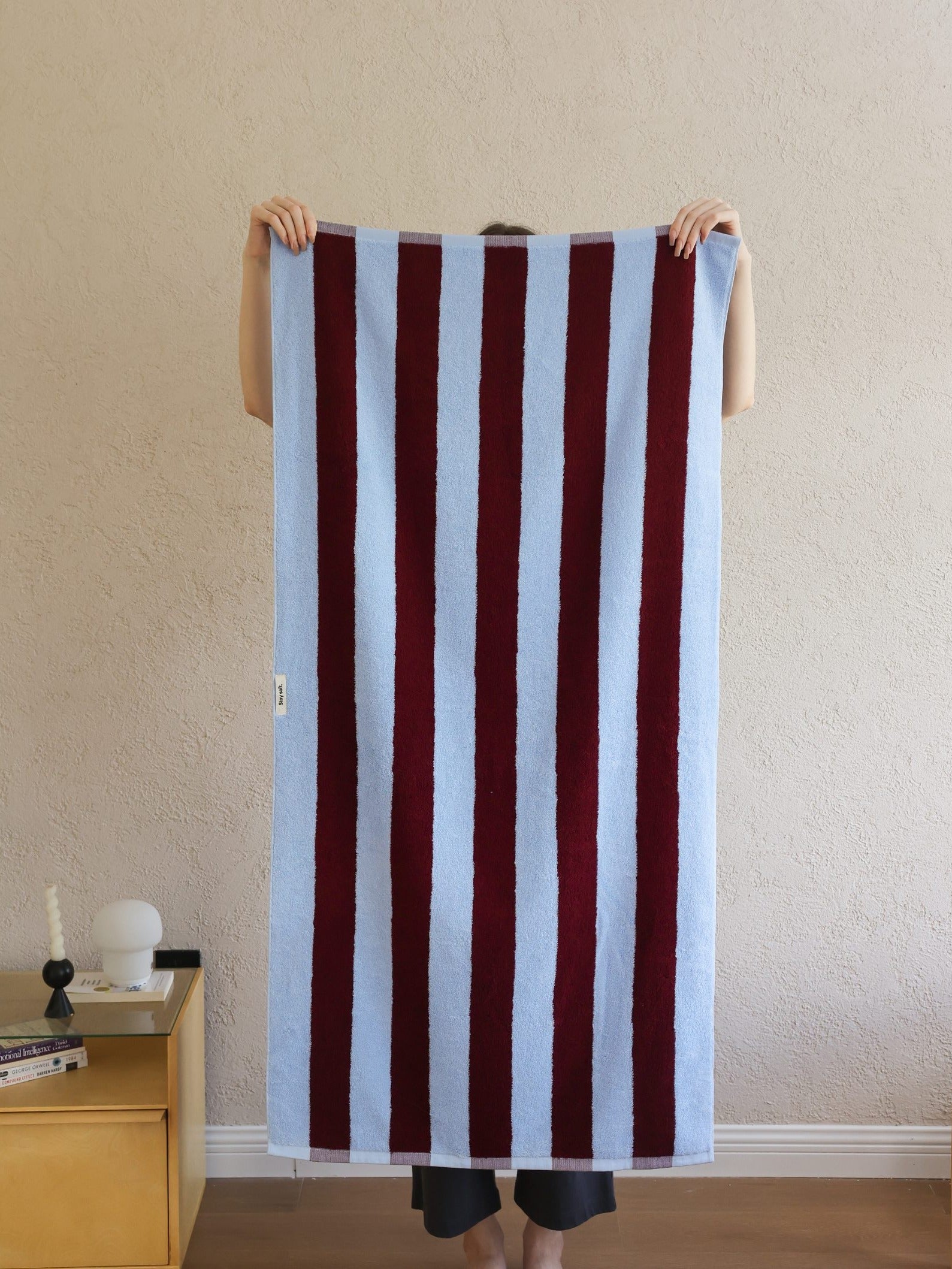 Cabana Stripe Cotton Bath Towel original reference image 12