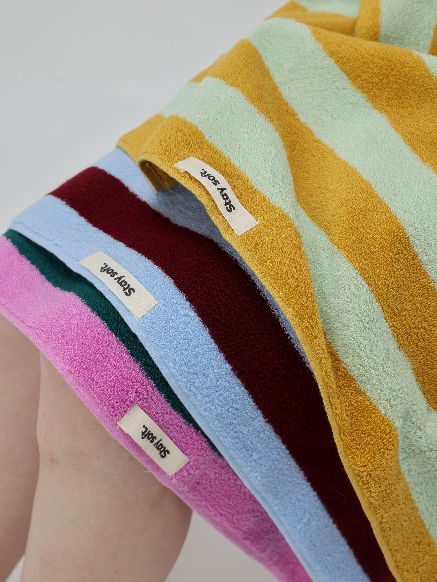 Cabana Stripe Cotton Bath Towel original reference image 19