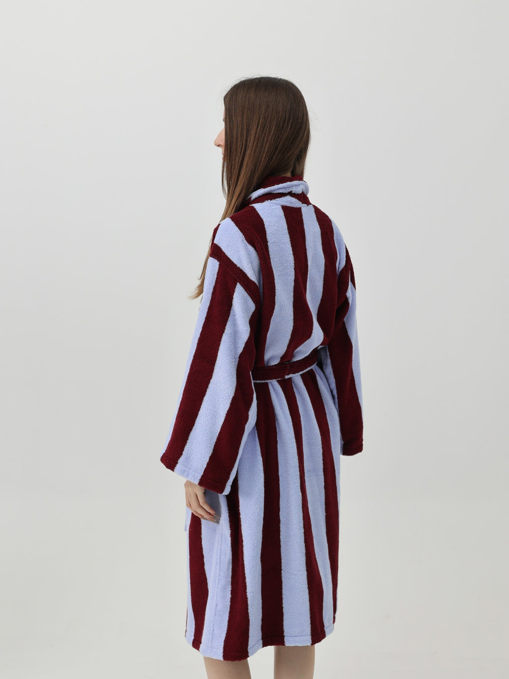 Cabana Stripe Cotton Bathrobe original reference image 2