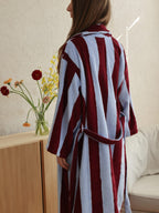 Cabana Stripe Cotton Bathrobe original reference image 3