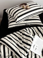 Camden Stripe Cotton Twill Duvet Cover original reference image 6