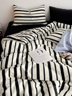 Camden Stripe Cotton Twill Duvet Cover original reference image 10