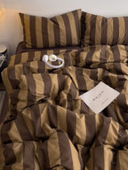 Camden Stripe Cotton Twill Duvet Cover original reference image 20