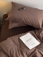 Camden Stripe Cotton Twill Duvet Cover original reference image 21