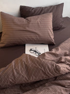 Camden Stripe Cotton Twill Duvet Cover original reference image 23