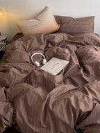 Camden Stripe Cotton Twill Duvet Cover original reference image 25