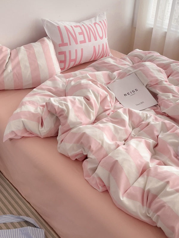 Camden Stripe Cotton Twill Duvet Cover original reference image 29