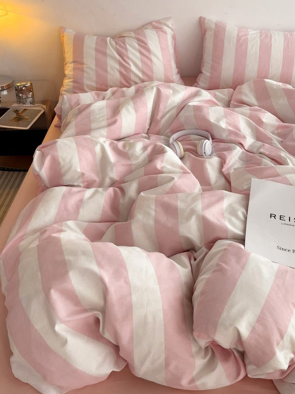 Camden Stripe Cotton Twill Duvet Cover original reference image 30