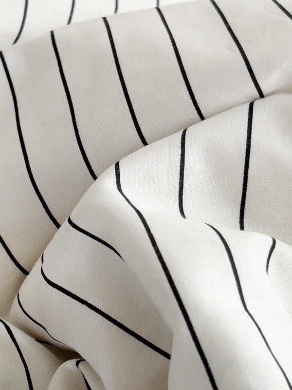 Camden Stripe Cotton Twill Duvet Cover original reference image 31