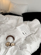 Camden Stripe Cotton Twill Duvet Cover original reference image 33