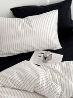 Camden Stripe Cotton Twill Duvet Cover original reference image 34