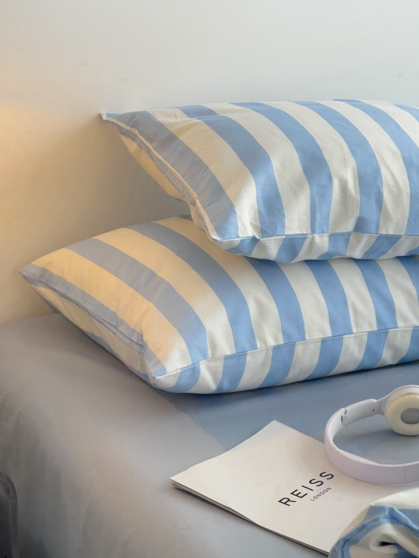 Camden Stripe Cotton Twill Duvet Cover original reference image 36