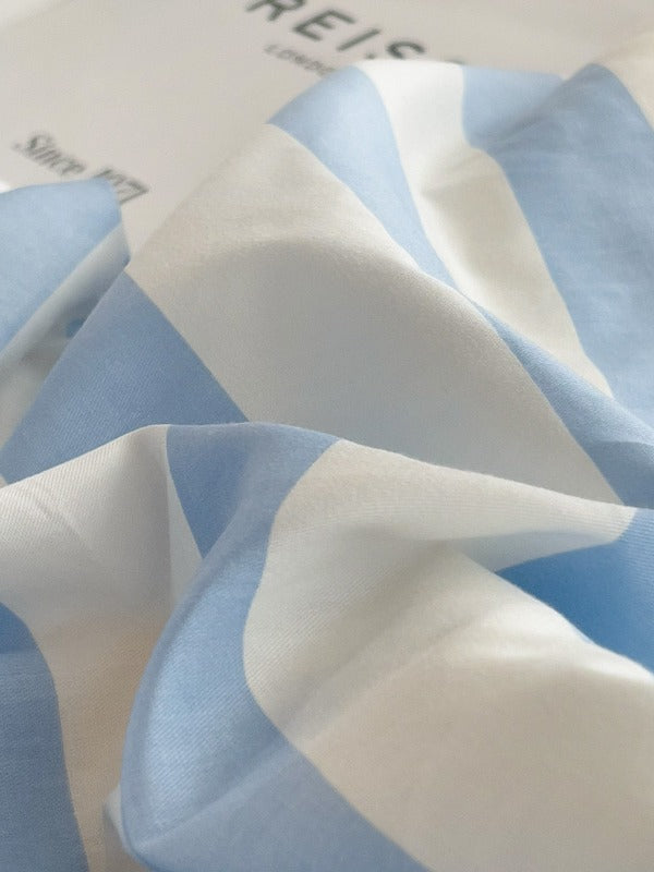 Camden Stripe Cotton Twill Duvet Cover original reference image 37