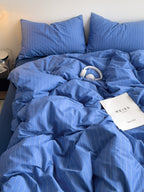Camden Stripe Cotton Twill Duvet Cover original reference image 45