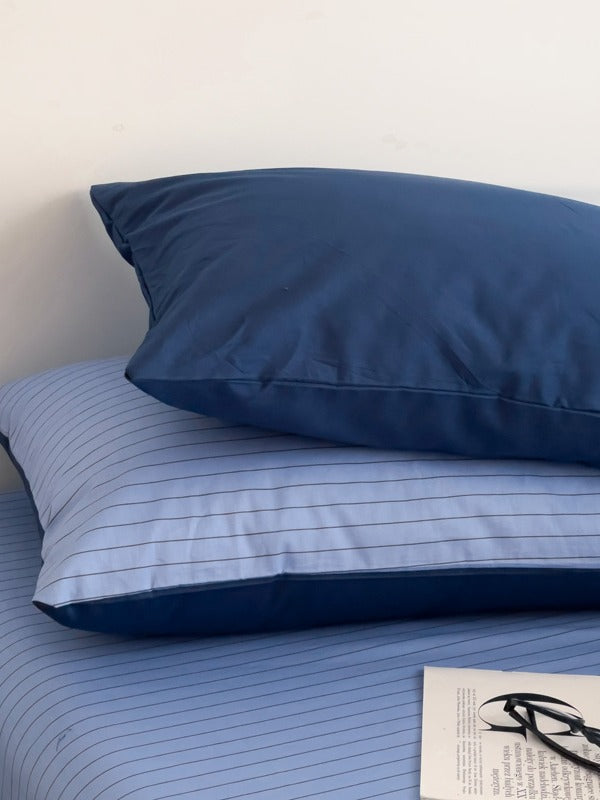 Camden Stripe Cotton Twill Duvet Cover original reference image 51