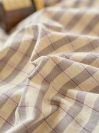 Campus Gingham Check Washed Cotton Duvet Cover original reference image 2