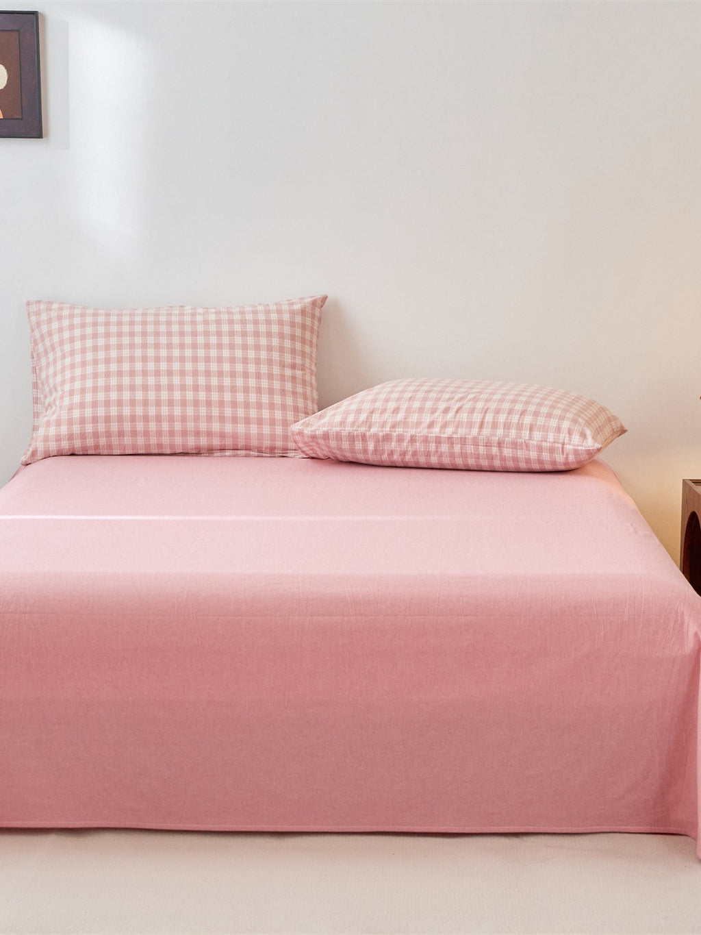 Campus Gingham Check Washed Cotton Duvet Cover original reference image 8