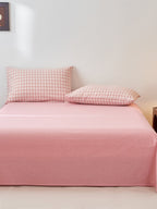 Campus Gingham Check Washed Cotton Duvet Cover original reference image 8