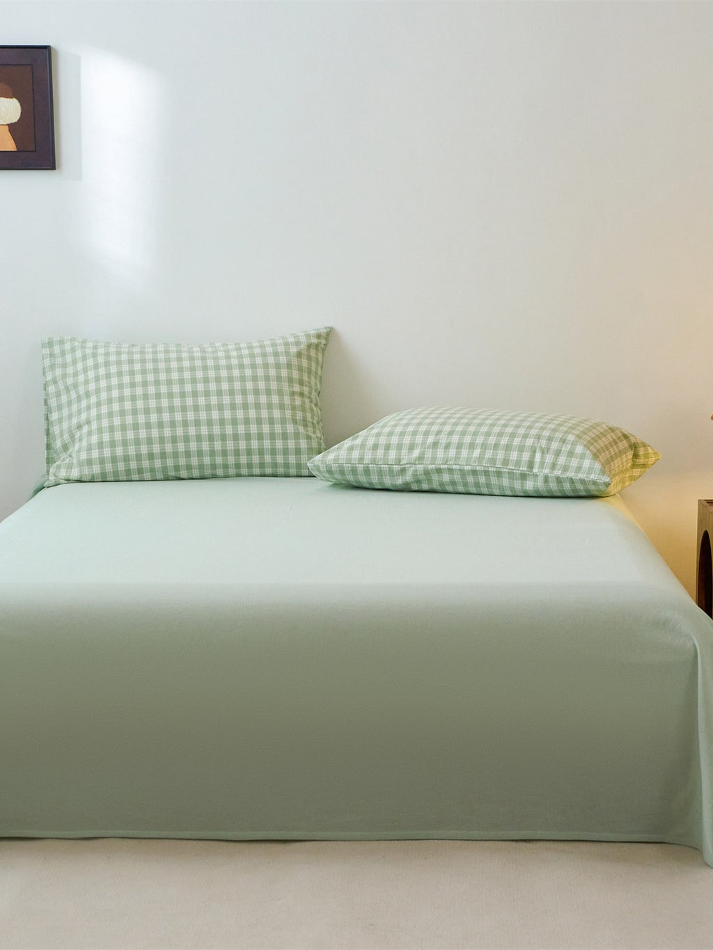 Campus Gingham Check Washed Cotton Duvet Cover original reference image 19