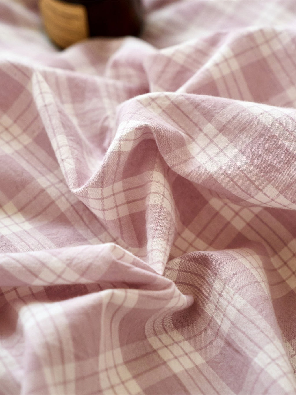 Campus Gingham Check Washed Cotton Duvet Cover original reference image 27