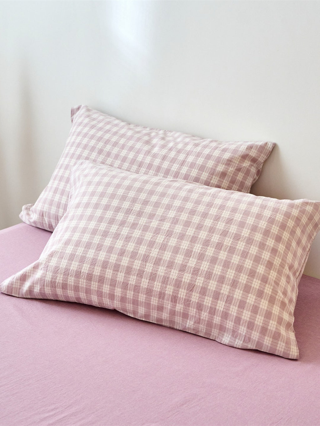 Campus Gingham Check Washed Cotton Duvet Cover original reference image 28