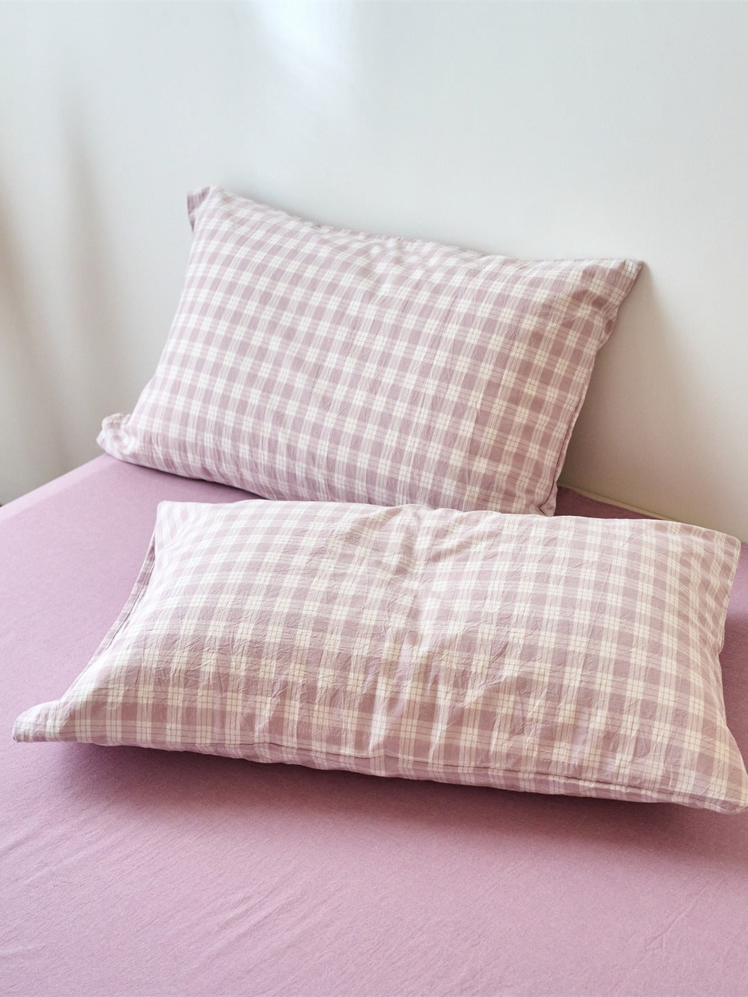 Campus Gingham Check Washed Cotton Duvet Cover original reference image 29