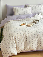 Celeste Clipped Jacquard Cotton Duvet Cover original reference image 2
