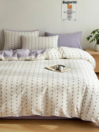 Celeste Clipped Jacquard Cotton Duvet Cover original reference image 4