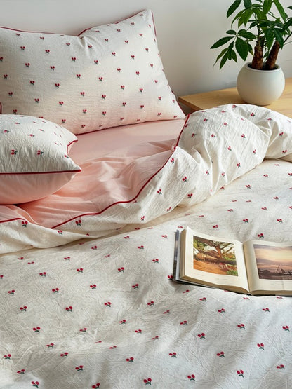 Celeste Clipped Jacquard Cotton Duvet Cover original reference image 7