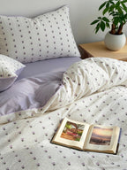 Celeste Clipped Jacquard Cotton Duvet Cover original reference image 10