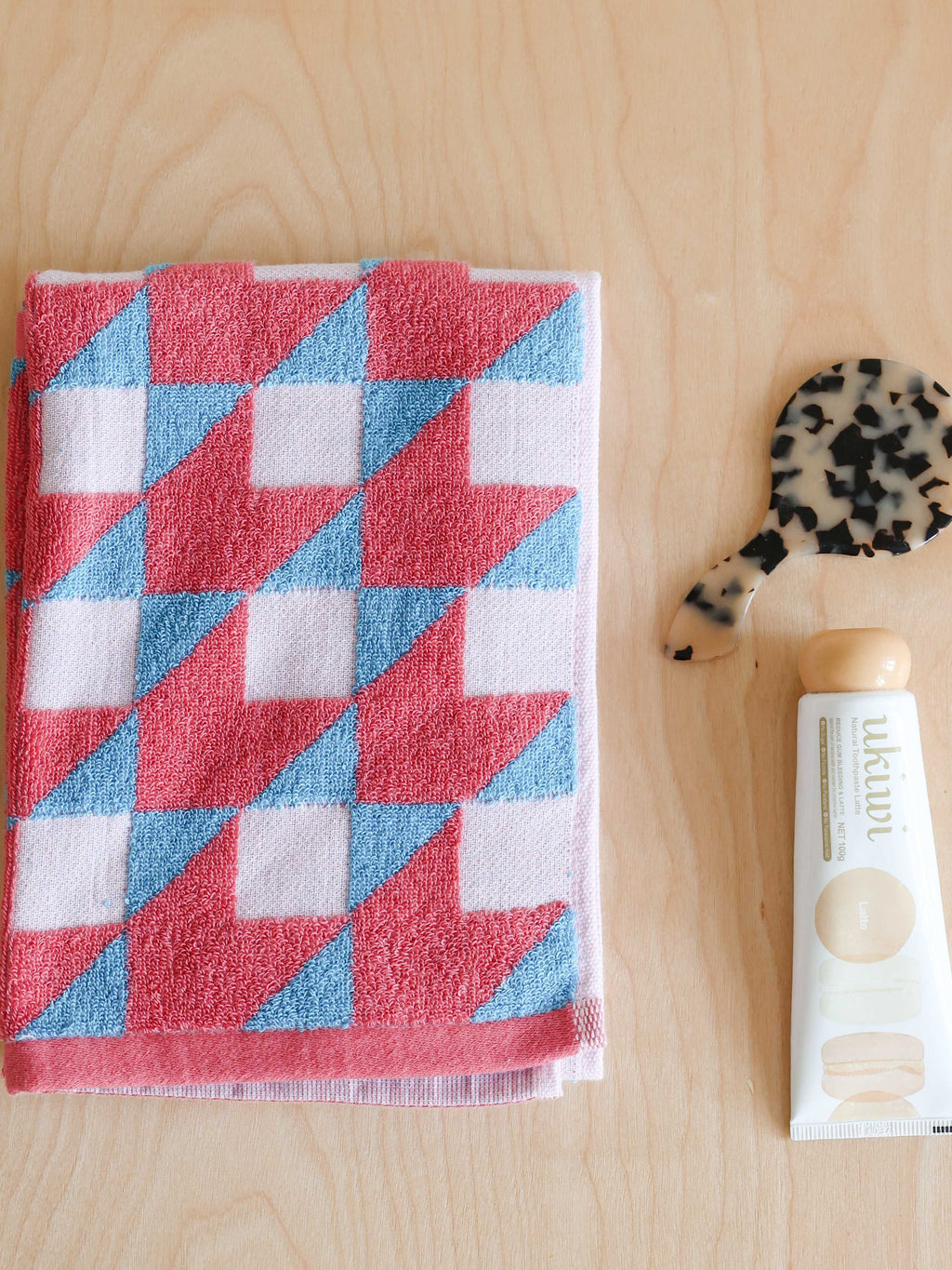 Checkerboard Cotton Bath Towel original reference image 7