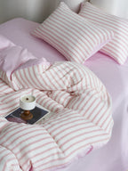 Cloud Crinkle Cotton Muslin Duvet Cover original reference image 2