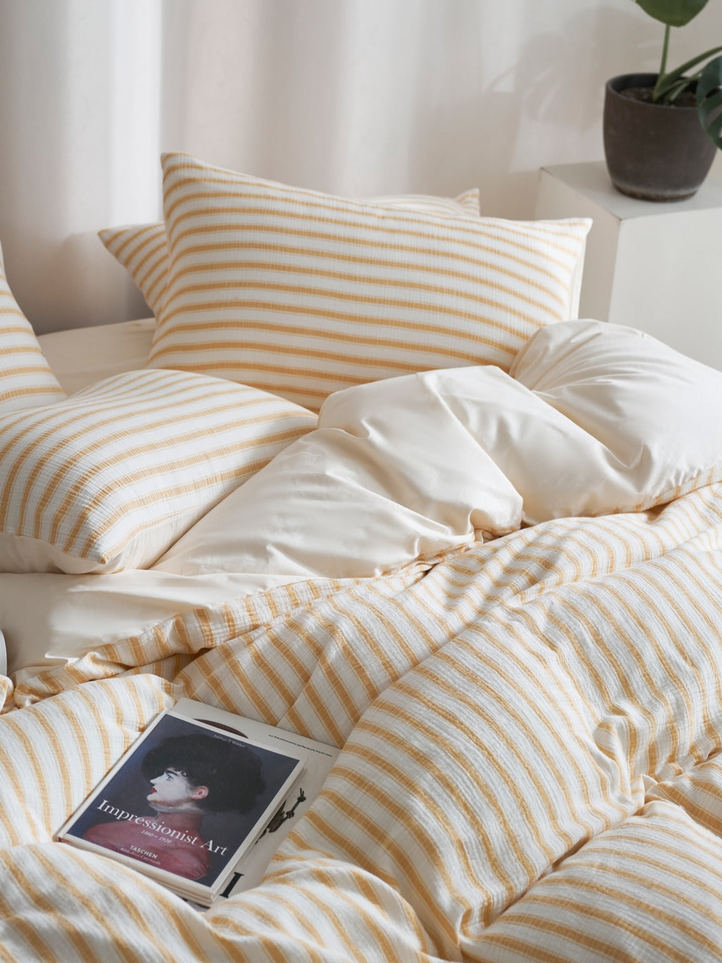 Cloud Crinkle Cotton Muslin Duvet Cover original reference image 12