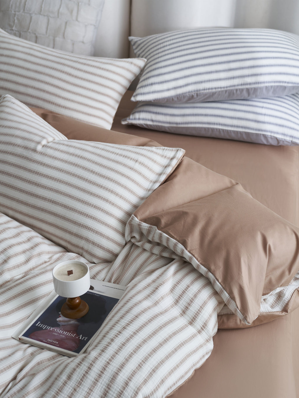 Cloud Crinkle Cotton Muslin Duvet Cover original reference image 13