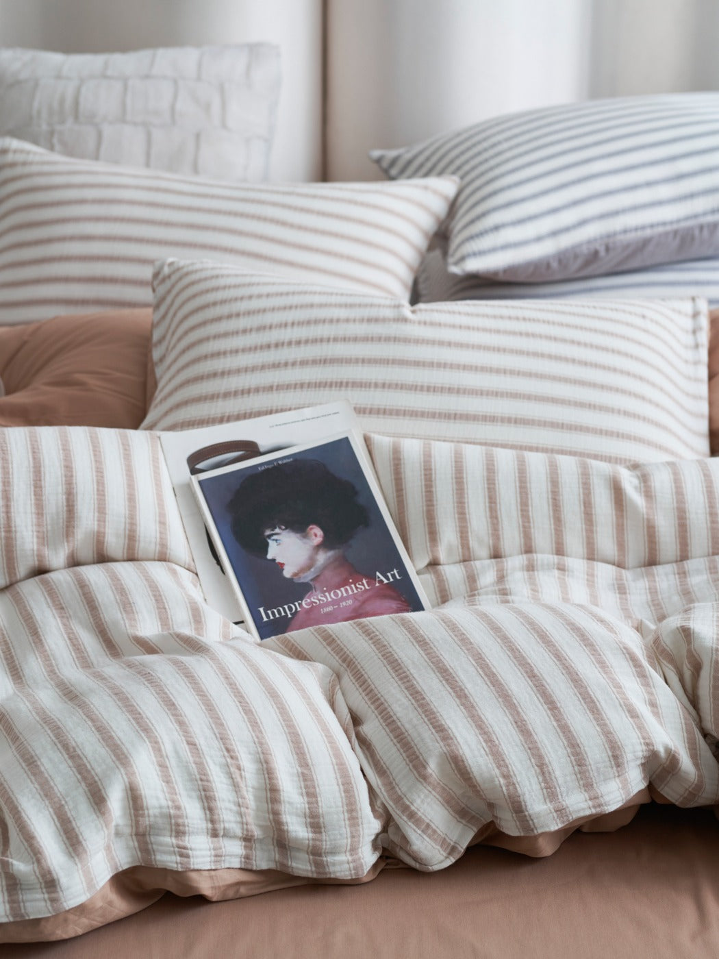 Cloud Crinkle Cotton Muslin Duvet Cover original reference image 18
