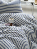 Cloud Crinkle Cotton Muslin Duvet Cover original reference image 20