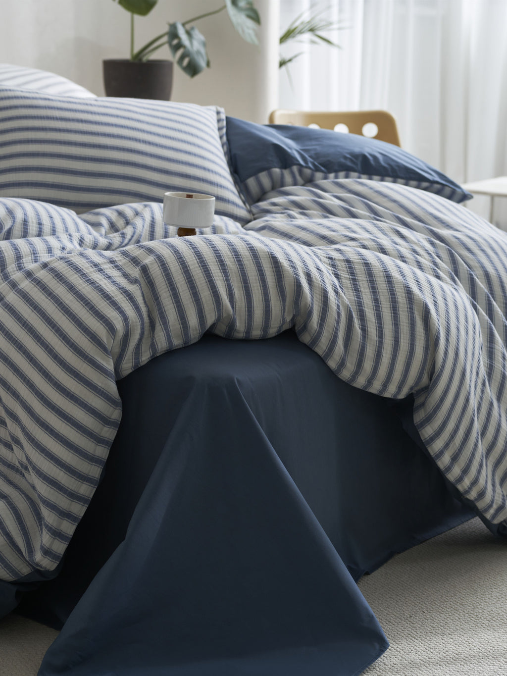 Cloud Crinkle Cotton Muslin Duvet Cover original reference image 22