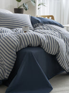 Cloud Crinkle Cotton Muslin Duvet Cover original reference image 22