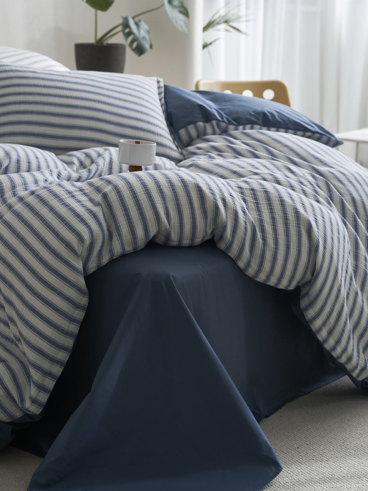 Cloud Crinkle Cotton Muslin Duvet Cover original reference image 22