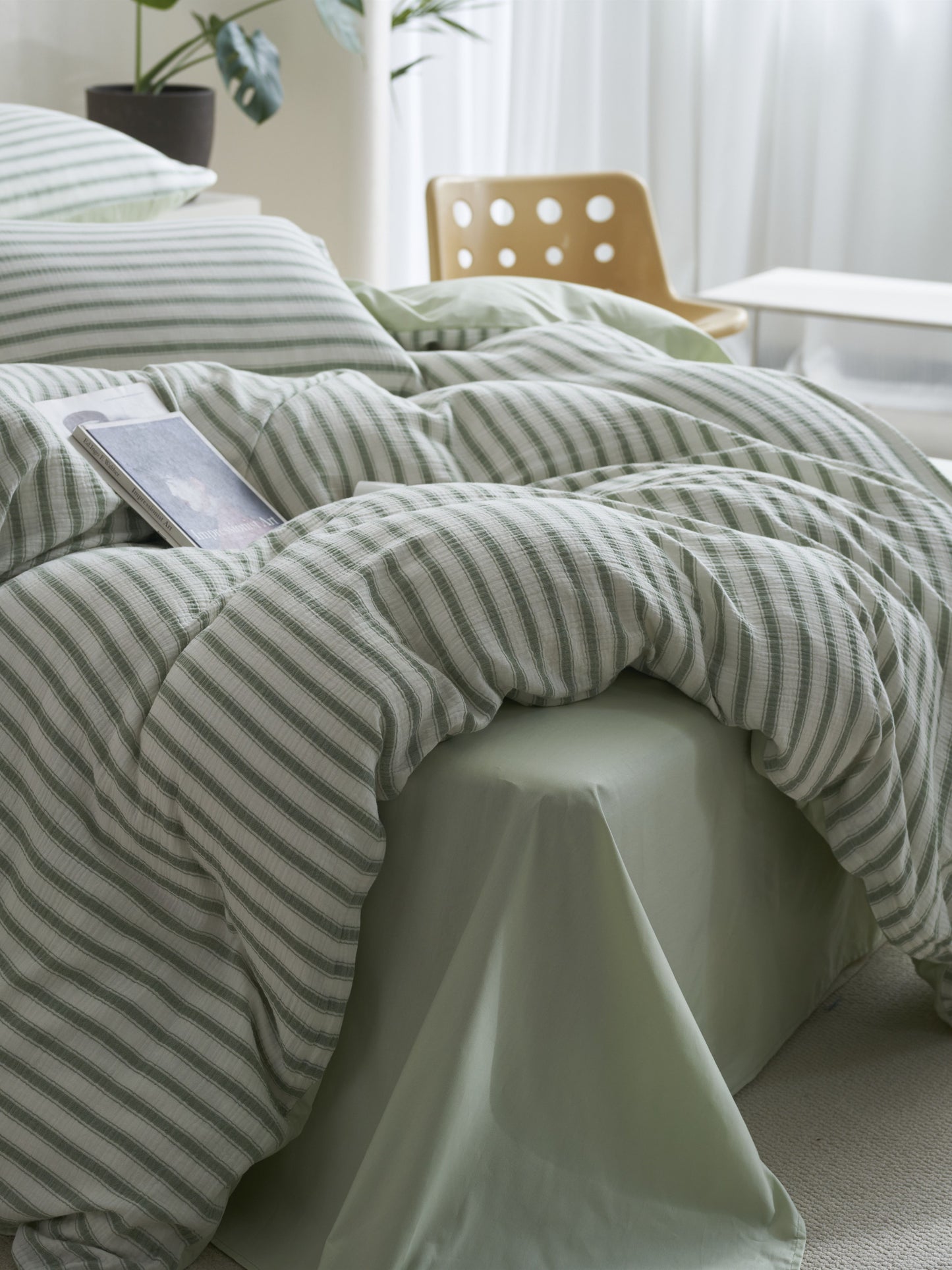 Cloud Crinkle Cotton Muslin Duvet Cover original reference image 27