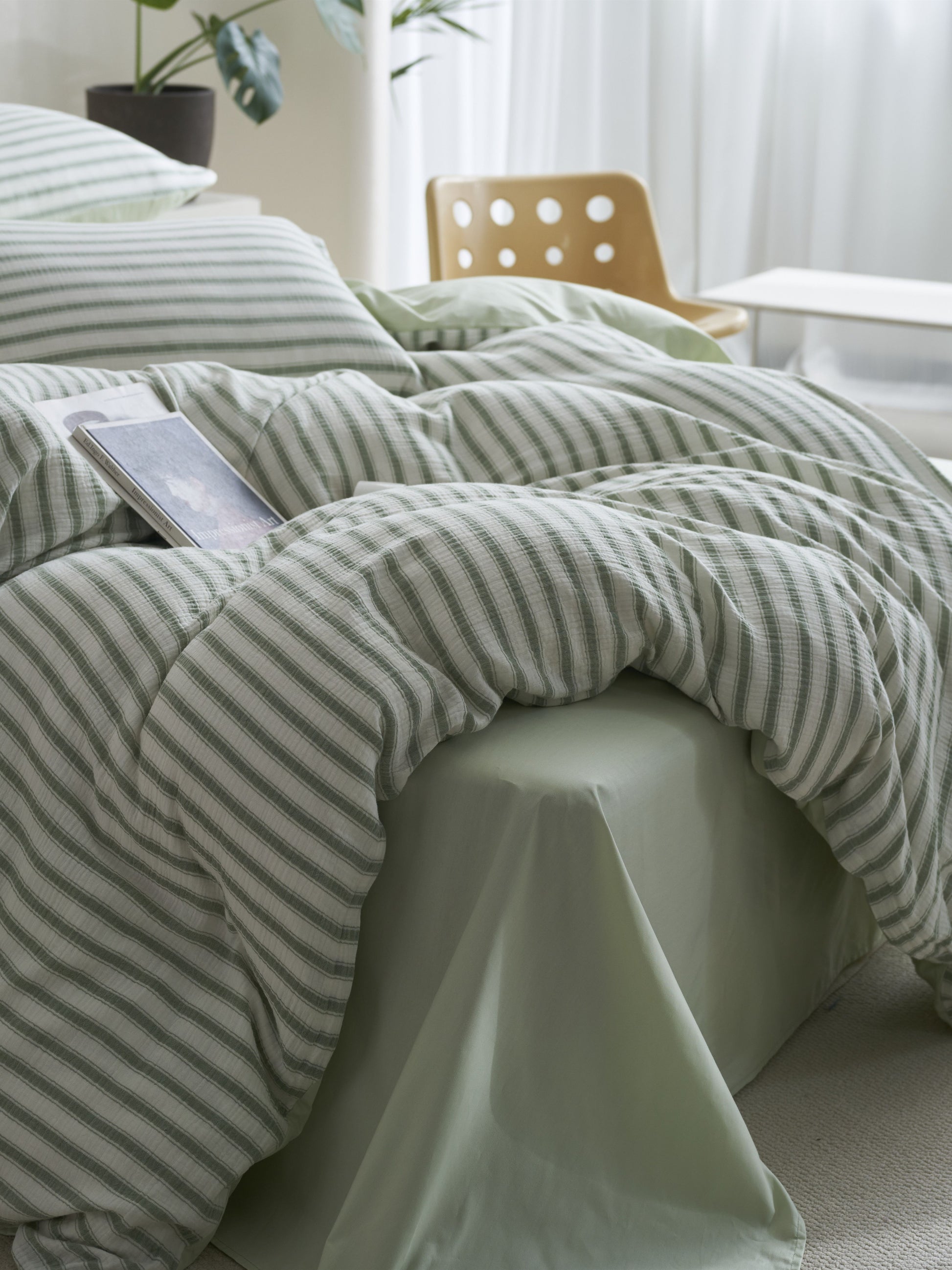 Cloud Crinkle Cotton Muslin Duvet Cover original reference image 27
