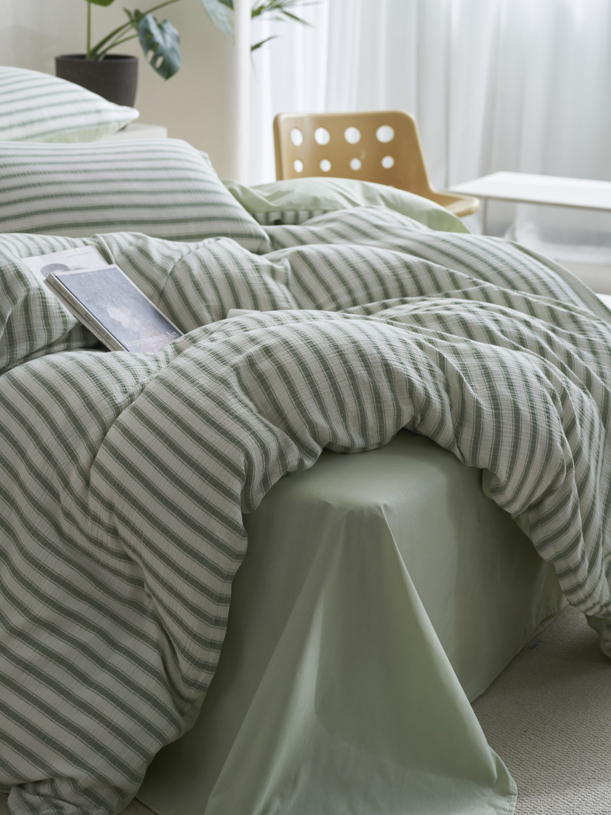 Cloud Crinkle Cotton Muslin Duvet Cover original reference image 27