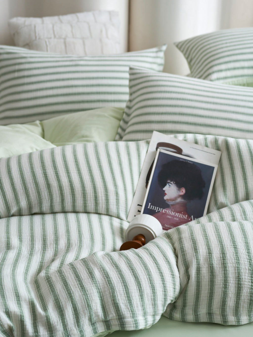 Cloud Crinkle Cotton Muslin Duvet Cover original reference image 30