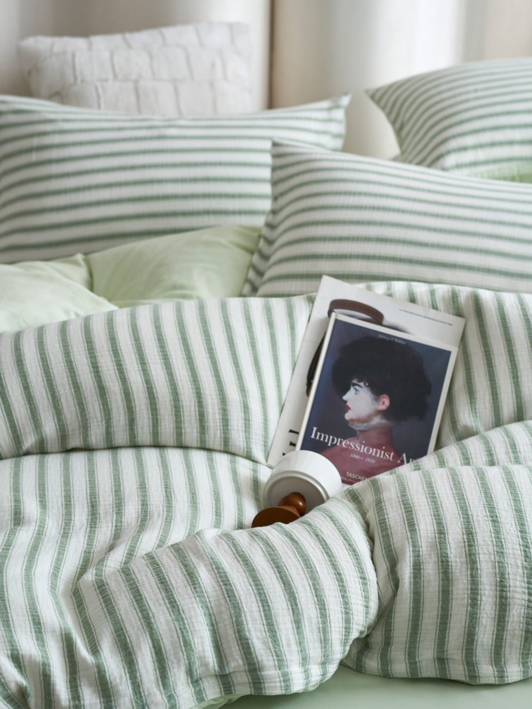 Cloud Crinkle Cotton Muslin Duvet Cover original reference image 30