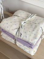 Cloud Dot Double Gauze Cotton Duvet Cover original reference image 2