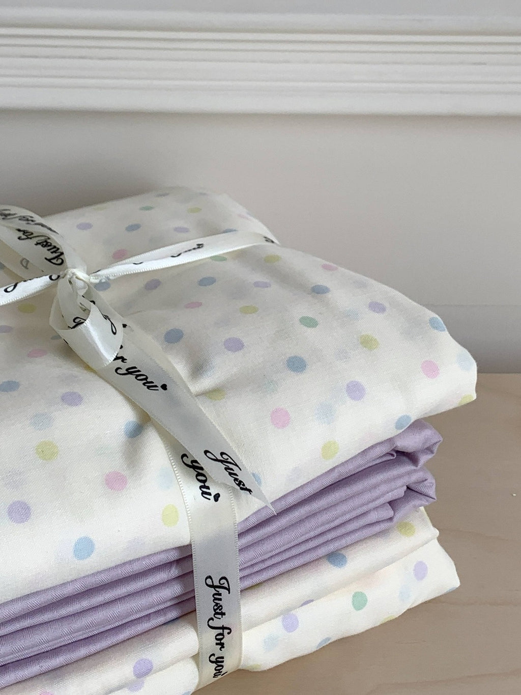 Cloud Dot Double Gauze Cotton Duvet Cover original reference image 4